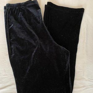 NWOT Chico's Size 2 ✨ Black Velvet Pants 👖